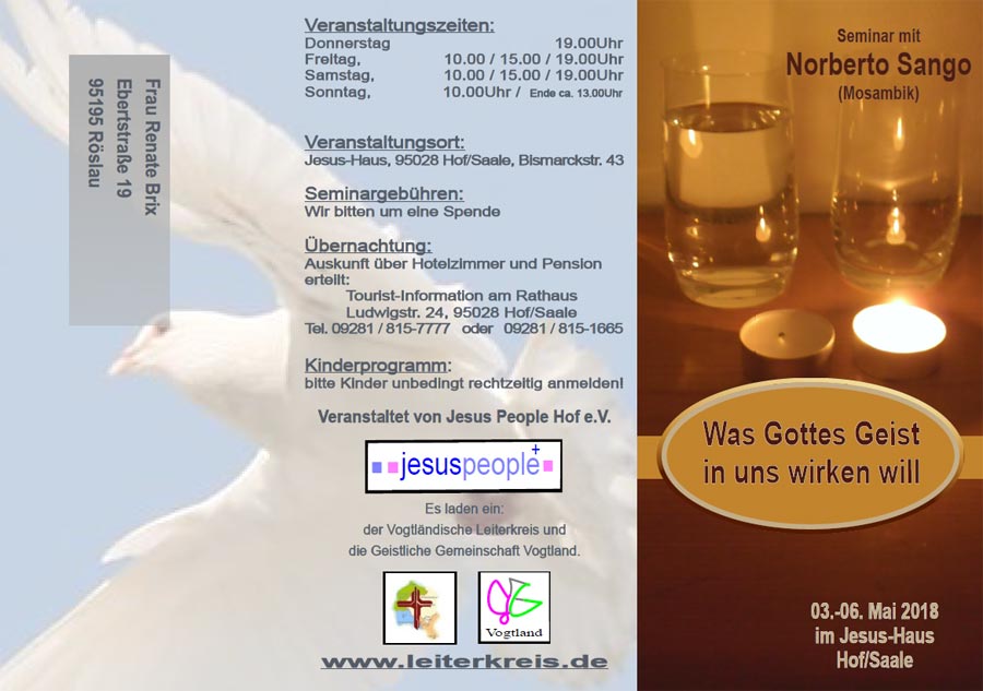 Flyer Norberto Sango